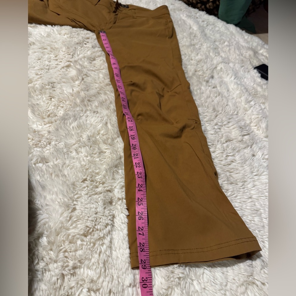 F Women's Prana Brown Outdoor Athletic Athleisure Pants - Picture 5 of 8
